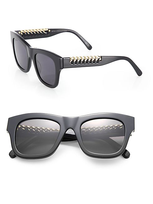 Stella McCartney - Falabella Chain 49MM Square Sunglasses