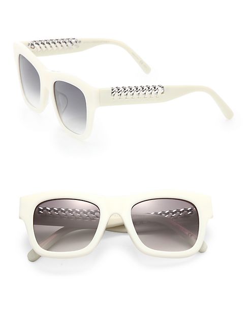 Stella McCartney - Falabella Chain 49MM Square Sunglasses