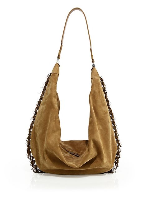 The Row - Sling 15 Suede Hobo Bag