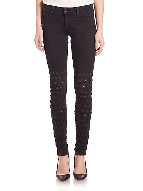 Brockenbow - Alveoles Jarettele Embroidered Skinny Jeans