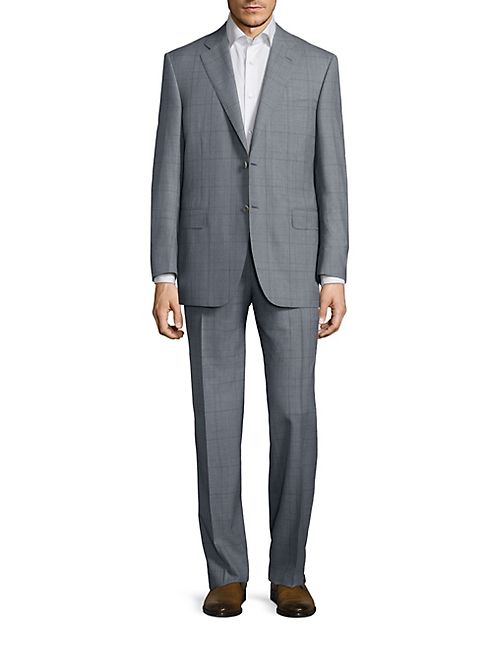 Canali - Plaid Wool Suit