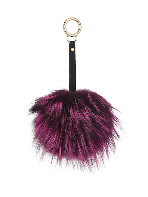 Adrienne Landau - Fox Fur Pom-Pom Keychain