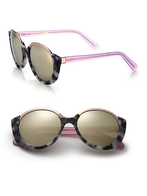 CUTLER AND GROSS - 1202 Mai Tai 55MM Acetate & Metal Sunglasses