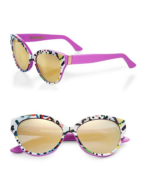 CUTLER AND GROSS - Tequila Sunrise 56MM Cat Eye Sunglasses