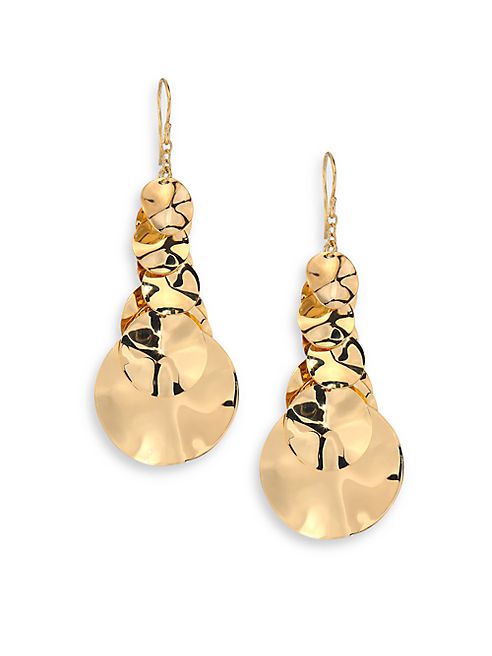 IPPOLITA - Glamazon Hammered 18K Gold Drop Earrings