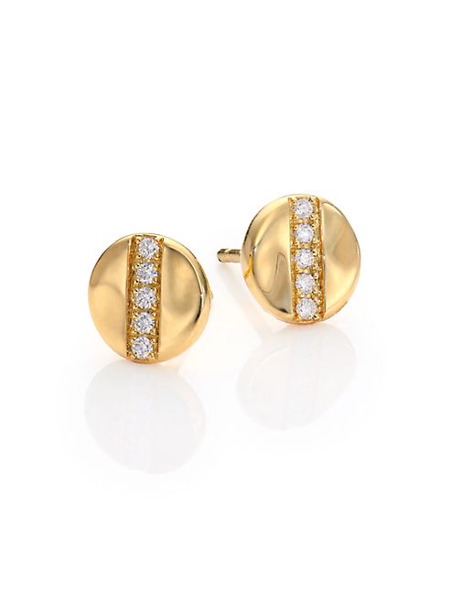 IPPOLITA - Glamazon Stardust Diamond & 18K Yellow Gold Stud Earrings