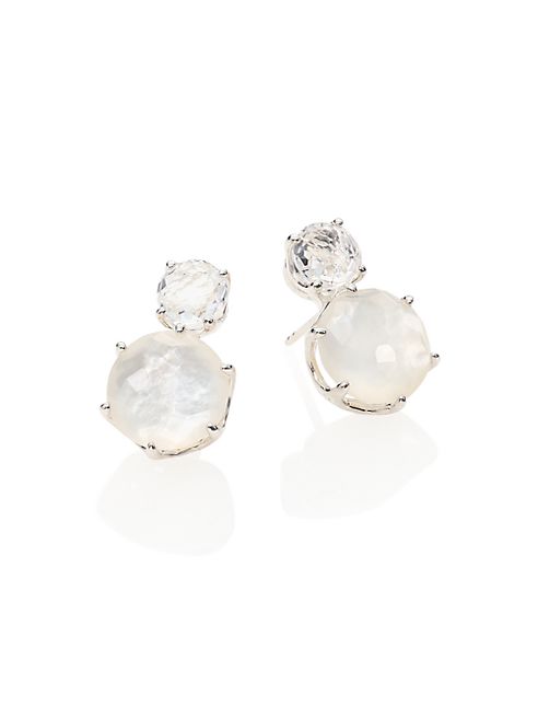 IPPOLITA - Rock Candy Clear Quartz, Mother-Of-Pearl & Sterling Silver Drop Earrings