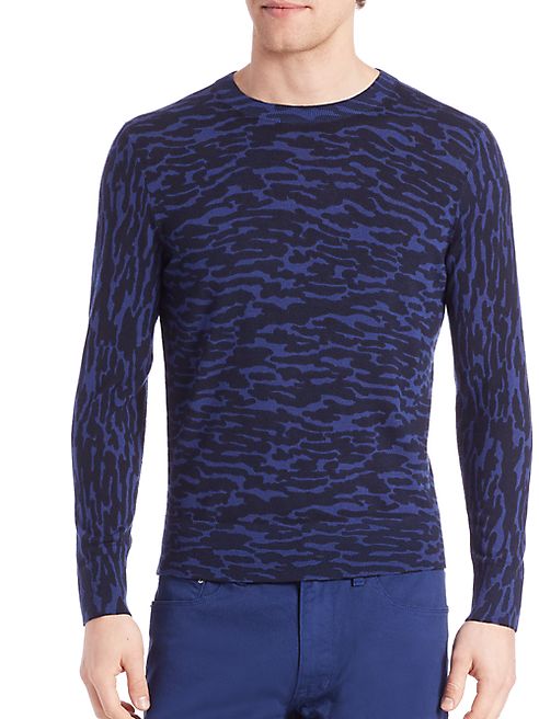 Kent and Curwen - Merino Wool Animal Print Shirt