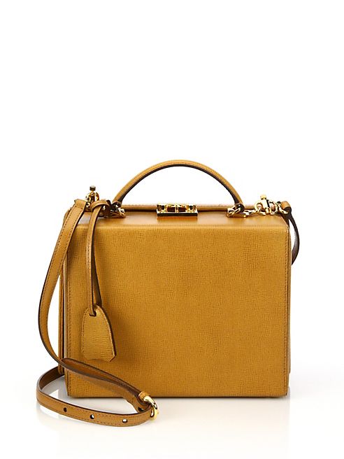 Mark Cross - Grace Large Leather Box Crossbody Bag