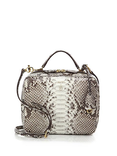 Mark Cross - Laura Large Python Camera Bag