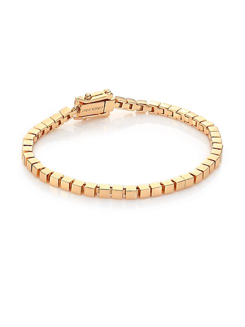 Eddie Borgo - Mini Smooth Cube Bracelet/Goldtone