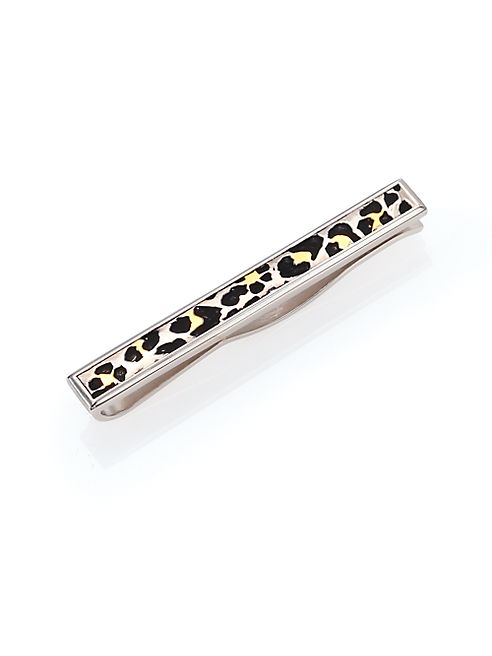 Paul Smith - Leopard-Skin Patterned Tie Clip