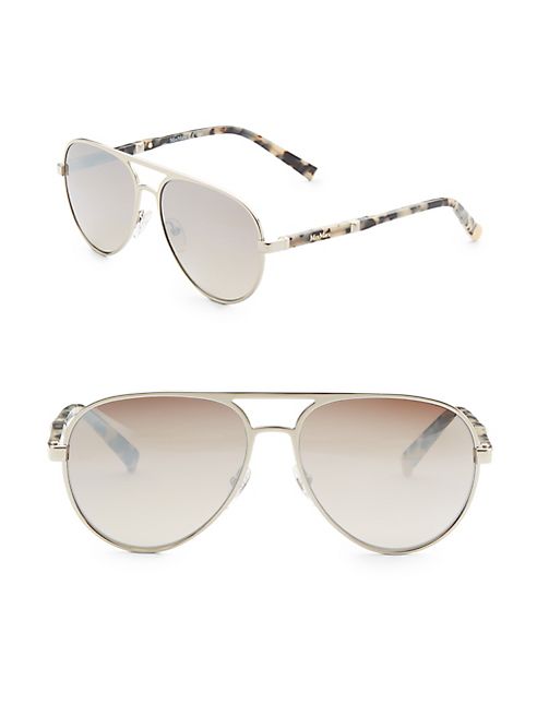 Max Mara - Desigs 57MM Aviator Sunglasses