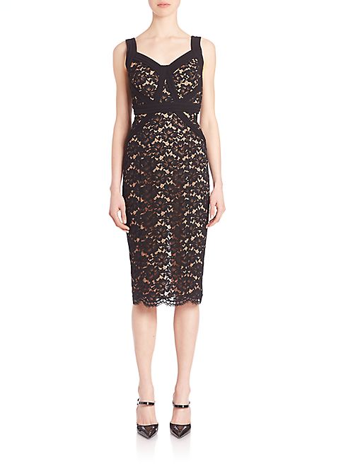 Michael Kors Collection - Lace Sheath Dress