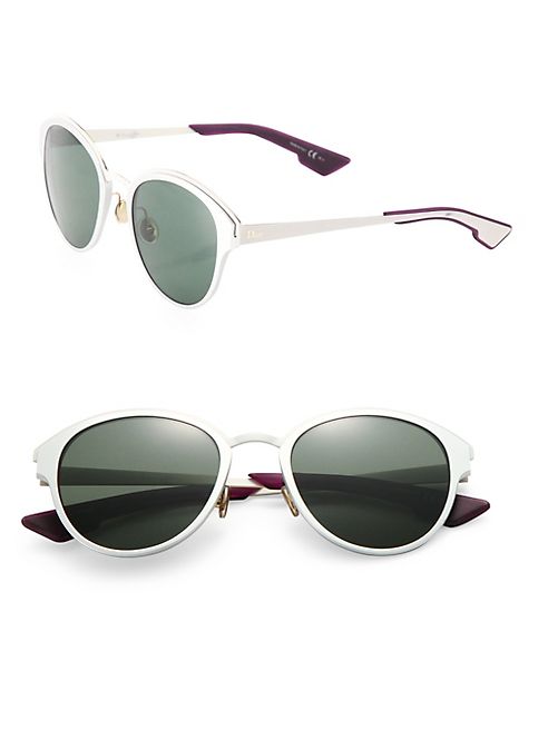 Dior - 52mm Rounded Cateye Aluminum Sunglasses