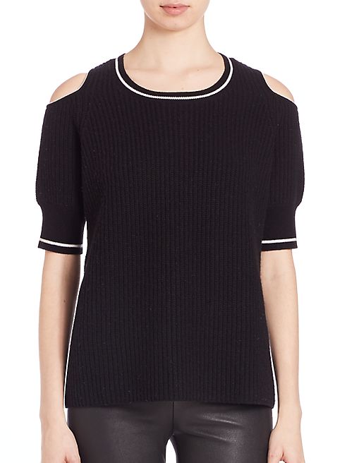 Zoë Jordan - Mayer Wool & Cashmere Cold-Shoulder Sweater