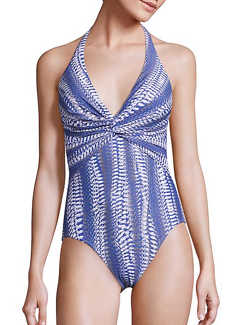 Melissa Odabash - Zanzibar River One-Piece Halter Bikini