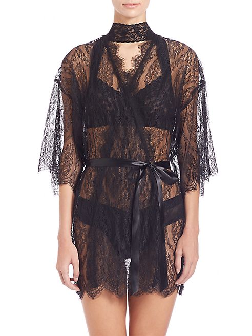 Hanky Panky - Alexandra Three-Quarter Sleeve Lace Robe