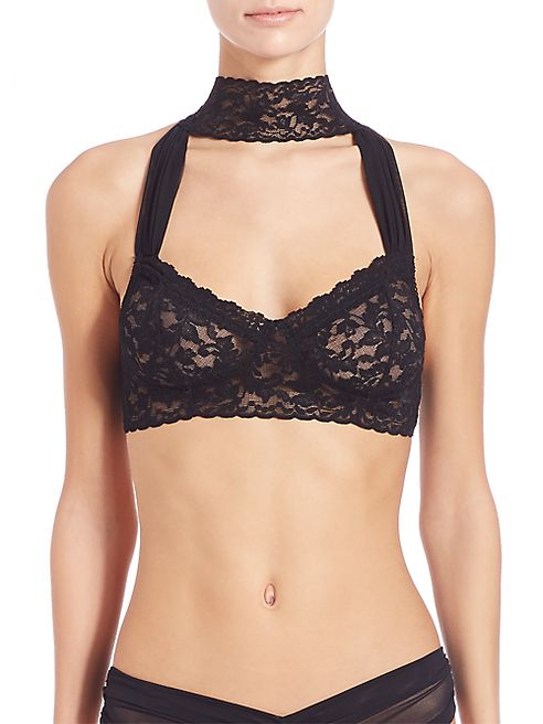 Hanky Panky - Retro Mesh & Lace-Collar Bralette