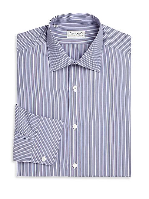 Charvet - Regular-Fit Striped Cotton Dress Shirt