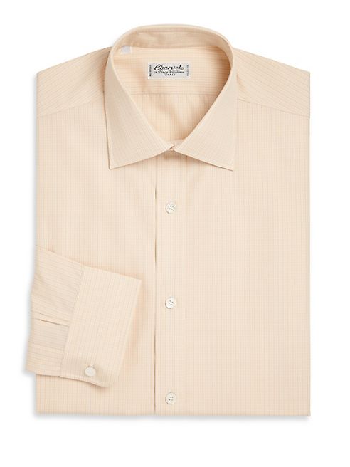 Charvet - Regular-Fit Micro Check Cotton Dress Shirt