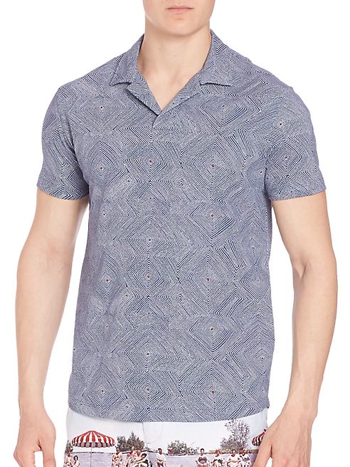 Orlebar Brown - Massey Aborigina Geometric Polo