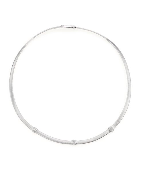 Marco Bicego - Masai Diamond & 18K White Gold Necklace