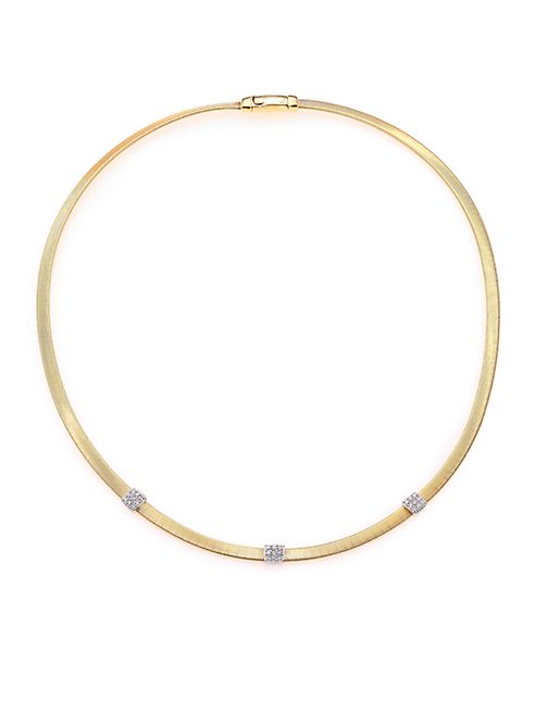 Marco Bicego - Masai Diamond, 18K Yellow Gold & 18K White Gold Station Necklace