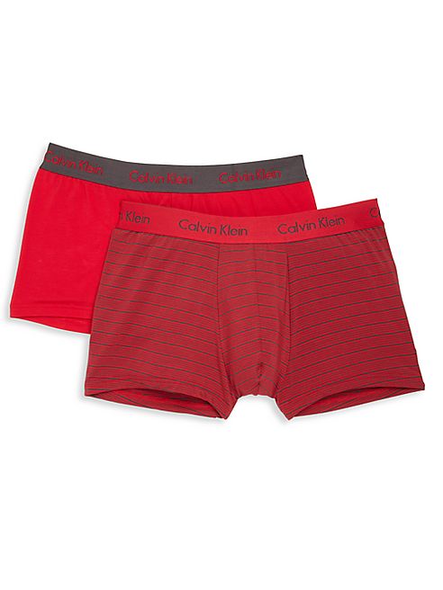 Calvin Klein Underwear - Logo Embossed Waistband Trunks- Set of 2