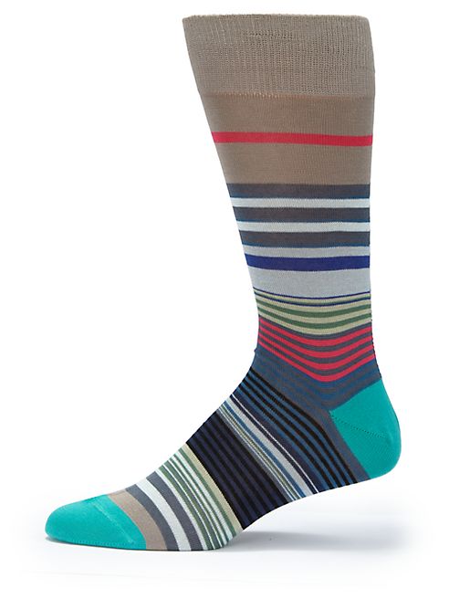 Paul Smith - Cotton Blend Striped Socks