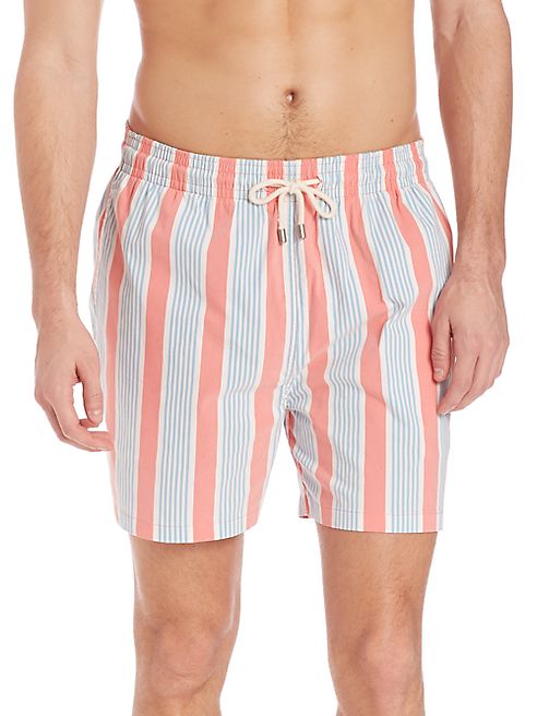 Solid and Striped - Relaxed Fit Swim Trunks