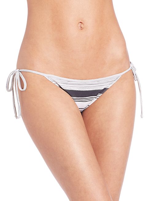 Norma Kamali - Striped String Bikini Bottom