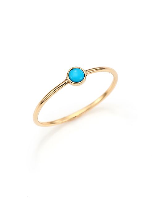 Zoe Chicco - Turquoise & 14K Yellow Gold Ring