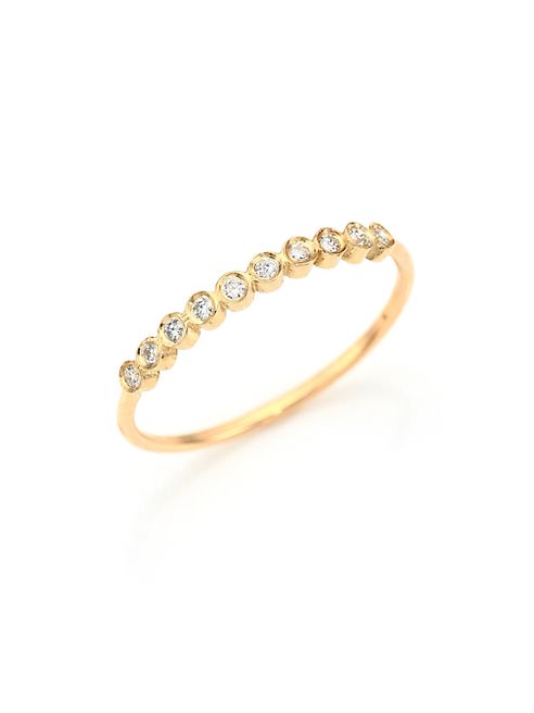 Zoe Chicco - Diamond & 14K Yellow Gold Ring