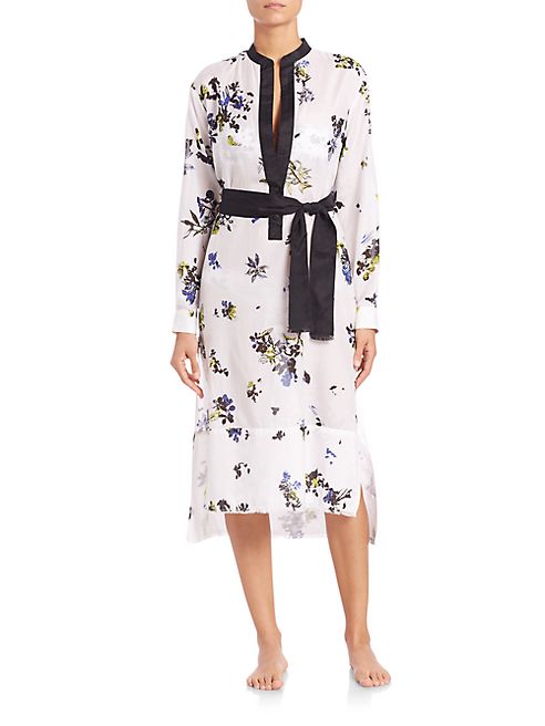 Proenza Schouler - Cotton & Silk Voile Shirtdress Coverup