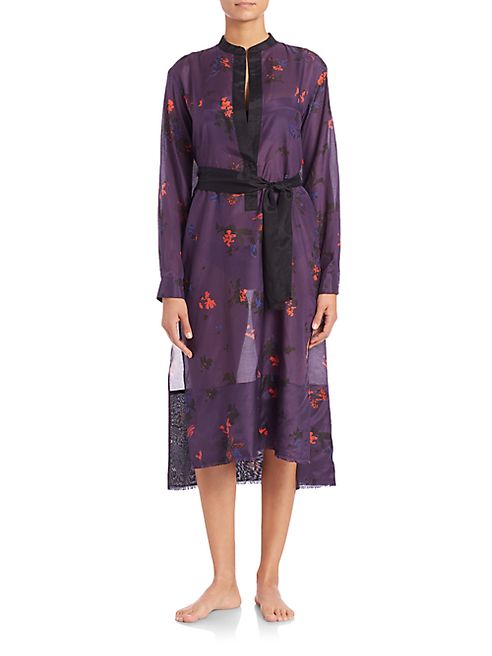 Proenza Schouler - Cotton & Silk Voile Shirtdress Coverup