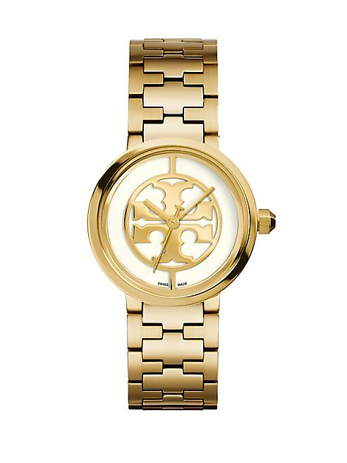 Tory Burch - Reva Goldtone Stainless Steel Bracelet Watch