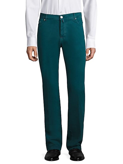 Kiton - Cotton & Cashmere Straight-Fit Jeans