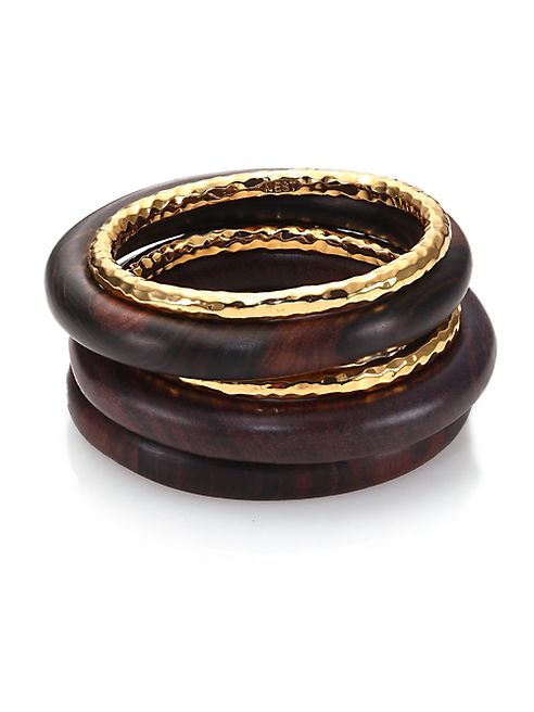 Nest - Ebony Wood Bangle Set