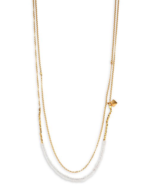 Astley Clarke - Biography Moonstone Beaded Double-Strand Necklace