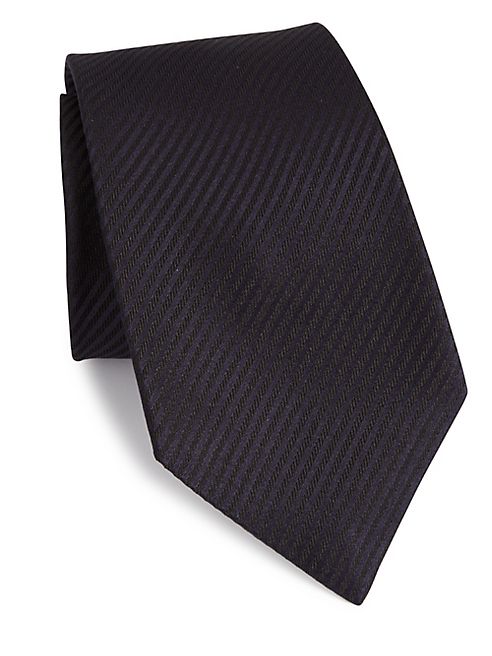 Kiton - Diagonal Striped Silk Tie