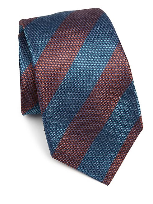 Kiton - Thick Striped Silk Tie