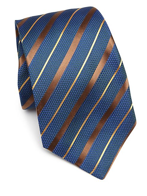 Kiton - Knit Wide Stripe Tie