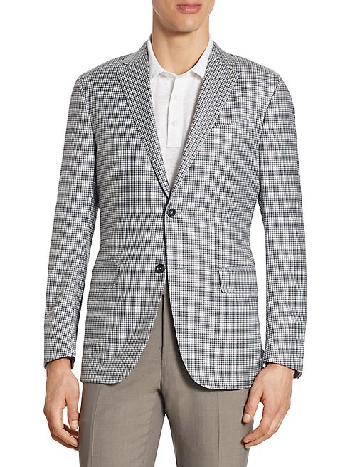 Ermenegildo Zegna - Micro-Check Wool Blazer