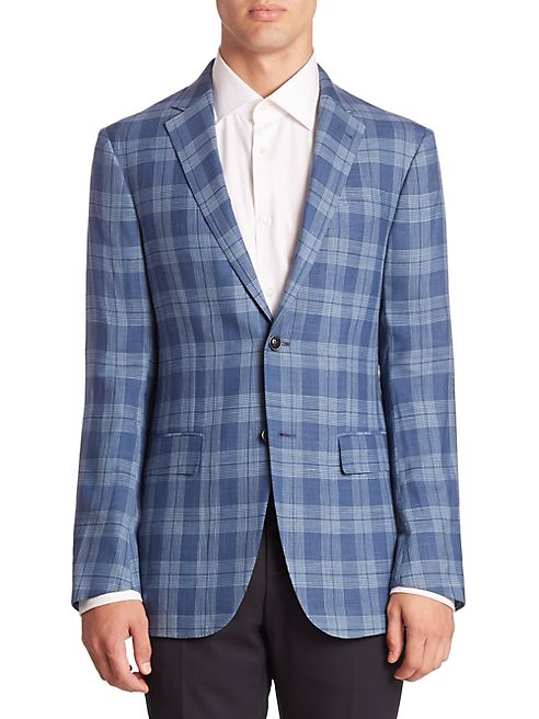 Ermenegildo Zegna - Plaid Wool-Blend Sportcoat