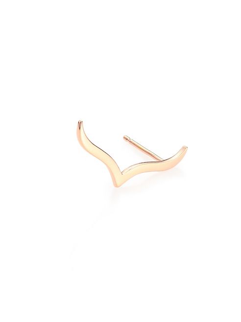 GINETTE NY - Wise 18K Rose Gold Single Stud Earring