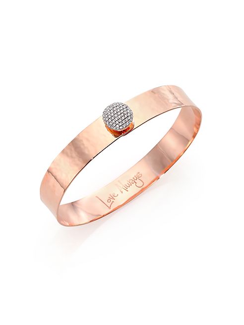 Phillips House - Affair Infinity Love Always Diamond & 14K Rose Gold Bangle Bracelet