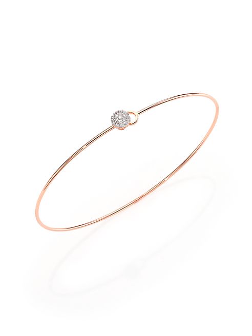 Phillips House - Affair Infinity Wire Love Always Diamond & 14K Rose Gold Bracelet