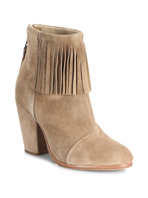 Rag & Bone - Newbury Fringe Suede Booties