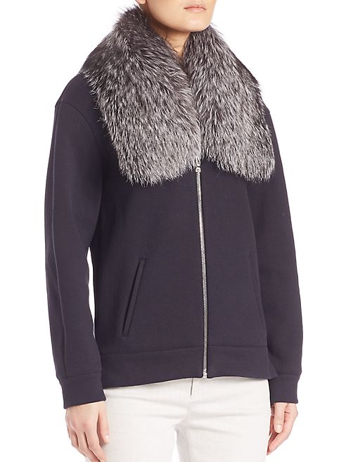 Derek Lam - Fur-Collar Cotton Bomber Jacket